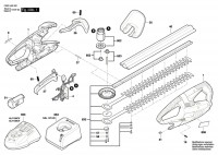 Bosch 3 600 H49 B00 Ahs 35-15 Li Hedge Trimmer 10.8 V / Eu Spare Parts